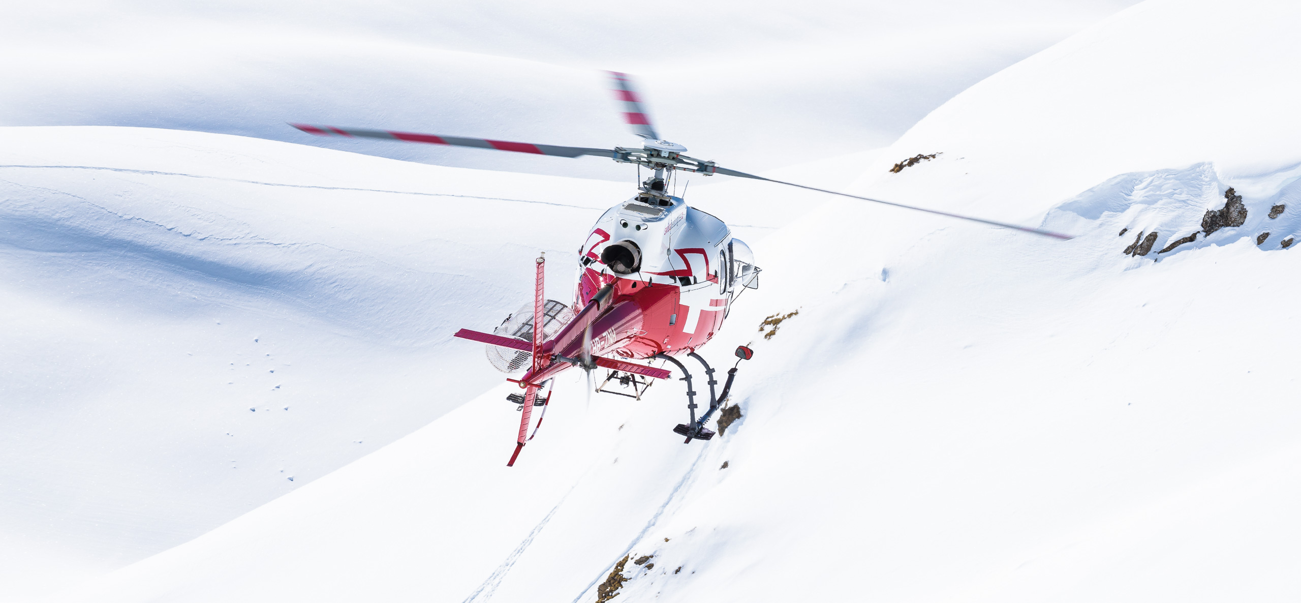Virtual-Reality Aufnahmen aus dem Helikopter von Swiss Helicopter AG.